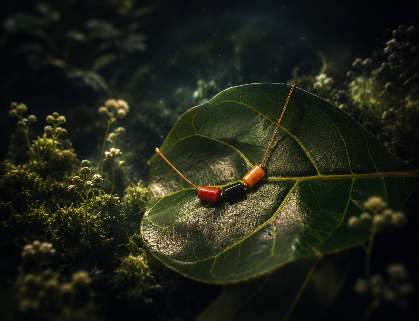 Collana Etheria con pietre naturali